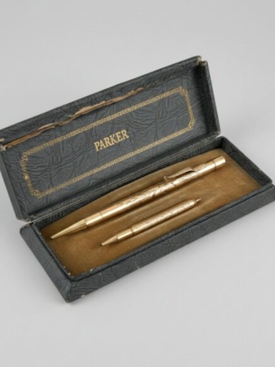 Parker Other - Vintage Parker 51 Pen & Pencil Set Gold Filled WWII Era w Box Rare